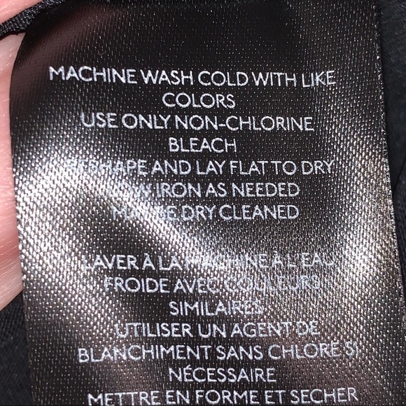 Anthropologie M Black Ayla Surplice Top NWT - Picture 8 of 8